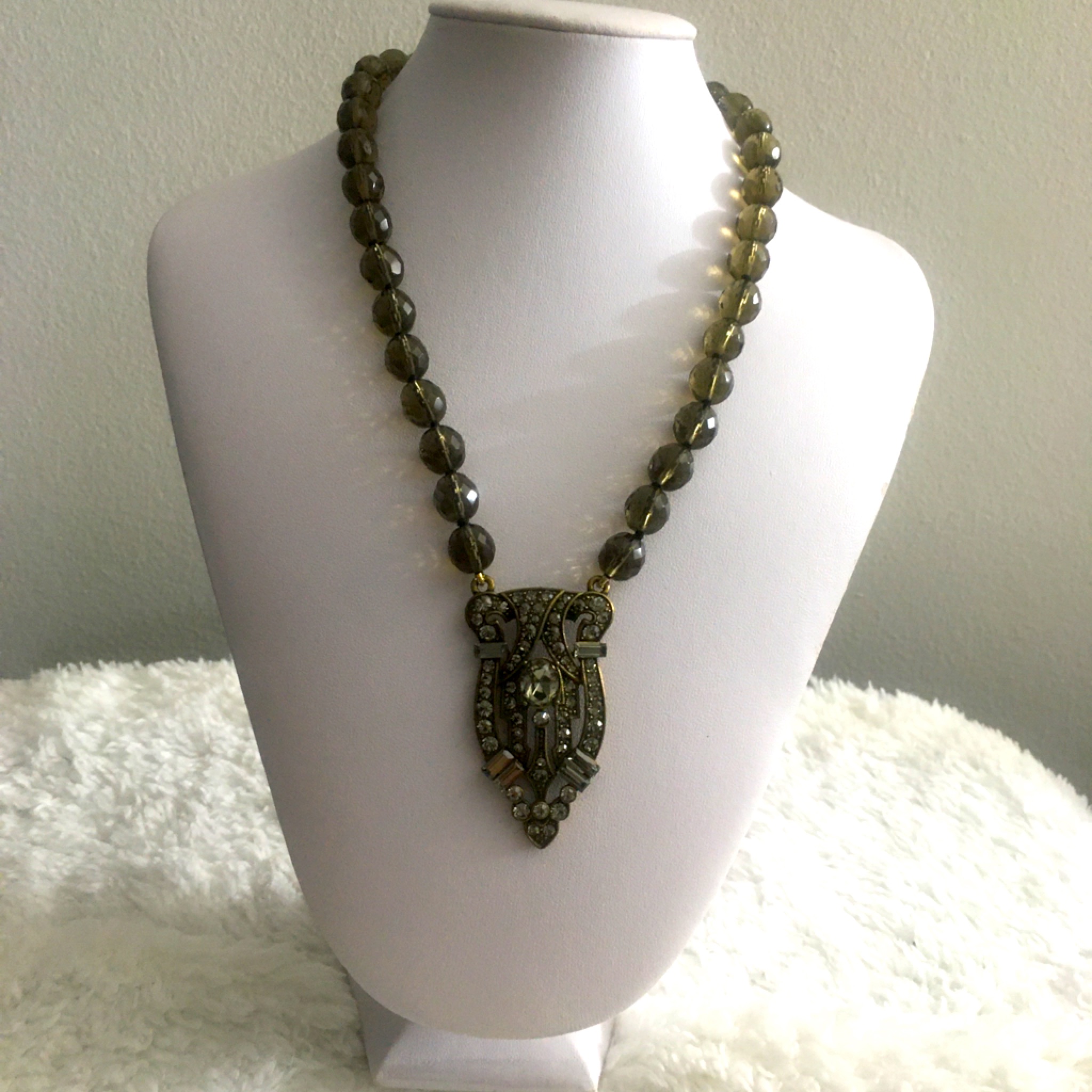 Host Picked Heidi Daus Signature Shield Antique Necklace